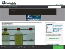 Tablet Screenshot of oilandgasonline.com